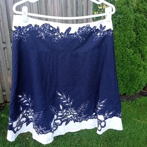 Nanette lapore linen skirt